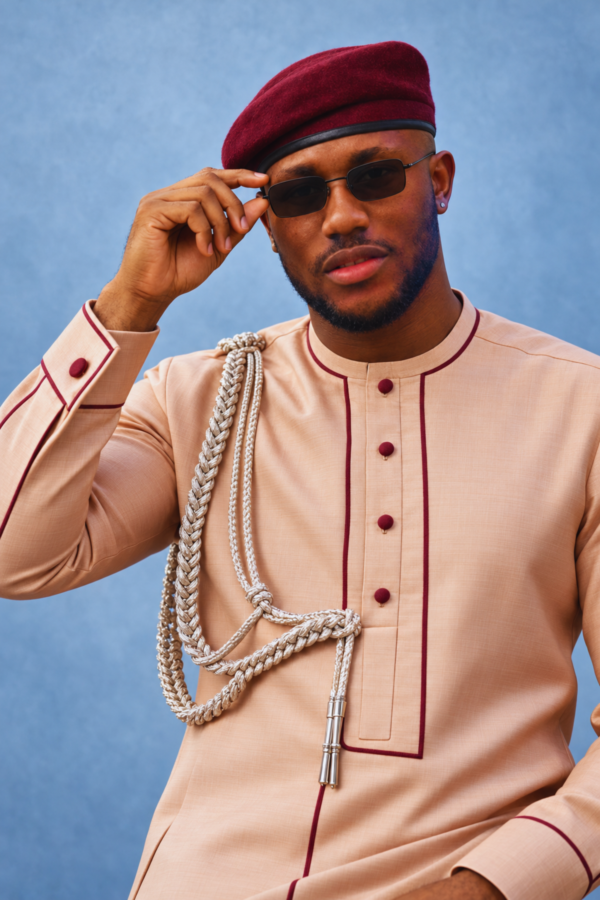 Muiz in a traditional Nigerian agbada, image 4
